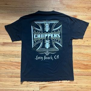 Vintage Y2K West Coast Choppers T-Shirt / Large / Long Beach